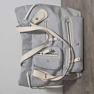 Tod's Gray and Cream Tote Bag